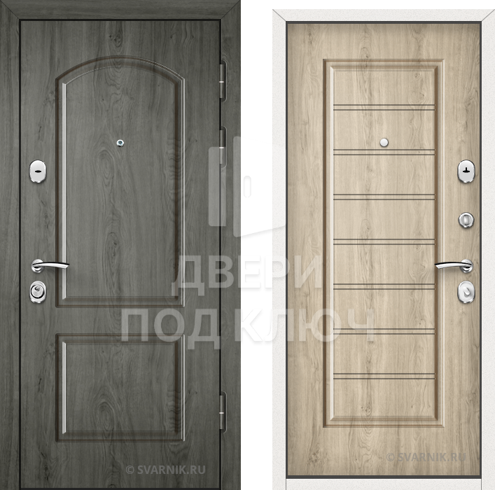 Входная утепленная дверь на дачу ДПК-10030